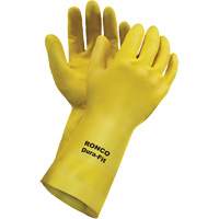 Dura-Fit Reusable Gloves, Size Small/7, 12" L, Latex, Flock-Lined Inner Lining, 20-mil Haskins Industrial Inc.