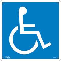 Handicap CSA Standard Safety Sign, 12" x 12", Aluminum, Pictogram Haskins Industrial Inc.