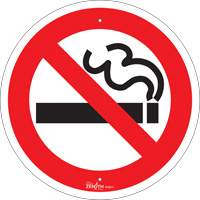 No Smoking CSA Standard Safety Sign, 12" x 12", Aluminum, Pictogram Haskins Industrial Inc.