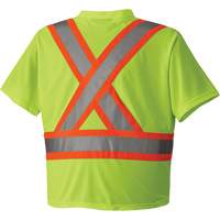 6989 Traffic Micro Mesh T-Shirt, X-Small, High Visibility Lime-Yellow Haskins Industrial Inc.