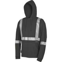 6966 Bird's-Eye Safety Hoodie, Small, Black Haskins Industrial Inc.