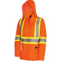 5626W The Rock Women's 300D  Quilted Safety Parka, Polyester/Polyurethane, High Visibility Orange, X-Small Haskins Industrial Inc.