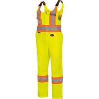 6000W Women's High-Visibility Traffic Safety Overalls, Polyester, X-Small, High Visibility Lime-Yellow Haskins Industrial Inc.