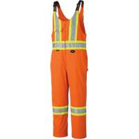 6617ZT High-Visibility Safety Overalls with Leg Zippers, Poly-Cotton, 40 (Tall), High Visibility Orange Haskins Industrial Inc.