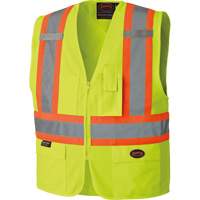 6689 High-Visibility Vest, High Visibility Lime-Yellow, 4X-Large, Polyester Haskins Industrial Inc.