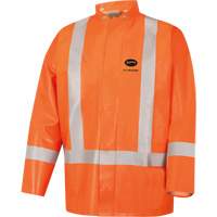 5990J Super Heavy-Duty FR/Arc Resistant Safety Rain Jacket, Small, High Visibility Orange, 11 cal/cm² Haskins Industrial Inc.