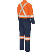 7702BBT FR-Tech&reg; 2-Tone Safety Coverall, Size 40 (Tall), Navy Blue/Orange, 10 cal/cm² Haskins Industrial Inc.