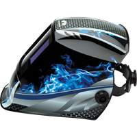Leadhead&reg; Auto Darkening Welding Helmet, 3.8" L x 3.4" W View Area, 9 - 13 Shade Range Haskins Industrial Inc.