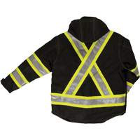 Ripstop 4-in-1 Safety Jacket, Polyester, Black, X-Small Haskins Industrial Inc.