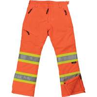 Pantalon de s&eacute;curit&eacute; isolant et extensible pour femmes, Polyester, T-petit, Orange haute visibilit&eacute; Haskins Industrial Inc.