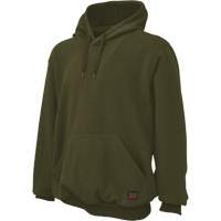 Water Repellent Fleece Pullover Hoodie, Men's, Small, Green Haskins Industrial Inc.