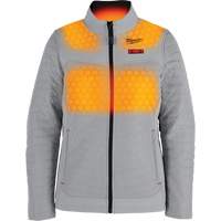 Manteau chauffant M12 Axis avec pile, Femmes, Petit, Gris Haskins Industrial Inc.