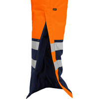 Bisley&reg; Extreme Cold Bib Overall, Polyester, Small, High Visibility Orange Haskins Industrial Inc.