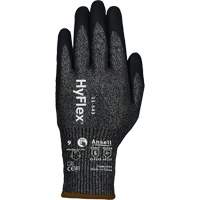 HyFlex&reg; 11-543 Cut Resistant Gloves, Size 6, 13 Gauge, Nitrile Coated, Nylon/Stainless Steel/HPPE/Spandex Shell, ASTM ANSI Level A7/EN 388 Level F Haskins Industrial Inc.
