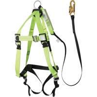 FBH-10000A5440-4 4' Class A Harness & Lanyard with 220 lbs. Capacity, Harness/Lanyard Combo Haskins Industrial Inc.