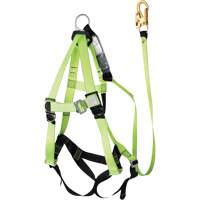 FBH-10000A6440-4 4' Class A Harness & Lanyard with 350 lbs. Capacity, Harness/Lanyard Combo Haskins Industrial Inc.