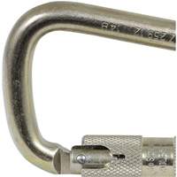 CP-03015-1 Zinc Plated Carabiner with 1" Gate Opening, Steel Haskins Industrial Inc.