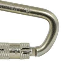 CP-03015-1 Zinc Plated Carabiner with 1" Gate Opening, Steel Haskins Industrial Inc.
