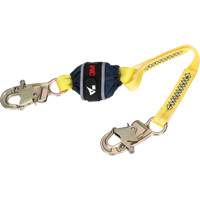 Web Shock-Absorbing Lanyard, 2.5', Snap Hook Center, Snap Hook Leg Ends, Polyester Haskins Industrial Inc.
