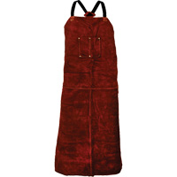 Tillman&reg; 3842 Cowhide Apron, Bib, 42" L, Brown Haskins Industrial Inc.