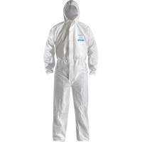 CoverMe XP1800  Type 5/6 Coveralls with Hood, Medium, White, Microporous Haskins Industrial Inc.