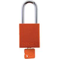 Cadenas de verrouillage de s&eacute;curit&eacute; Velocity Plus, Orange, Cl&eacute;s identiques, Aluminium, Largeur de 1-1/2" Haskins Industrial Inc.