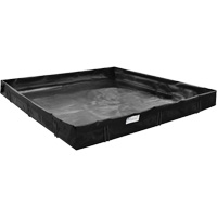 Spill Containment Berm, 179 US gal. Capacity, 6' W x 4' L x 1" H, L-Bracket Haskins Industrial Inc.