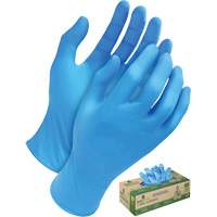 Tri-Polymer Disposable Gloves, Small, Polyethylene, 5-mil, Powder-Free, Blue Haskins Industrial Inc.