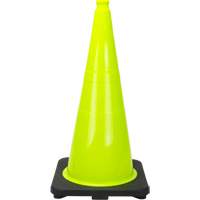 C&ocirc;ne de signalisation de premi&egrave;re qualit&eacute;, 28", Vert lime Haskins Industrial Inc.