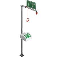 Douche combin&eacute;e avec cuvette ferm&eacute;e en ABS et entr&eacute;e inf&eacute;rieure, Socle Haskins Industrial Inc.