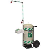 Mobile Self-Contained Emergency Safety Shower with Eye & Face Wash, 30 gal. Capacity, Meets None Haskins Industrial Inc.