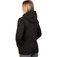 M12 Heated Hoodie with Battery, Women's, Medium, Black, Poly-Cotton Haskins Industrial Inc.