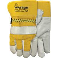 94003i Leather Combo Lined Gloves, Large, Grain Cowhide Palm, Fleece Inner Lining Haskins Industrial Inc.