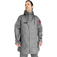 Manteau CoreMAX FR 35" avec capuchon attach&eacute;, Petit, Gris Haskins Industrial Inc.