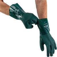 Gants verts &agrave; double enduit, 12" lo, PVC, Doublure en Jersey de coton, 70 mils Haskins Industrial Inc.