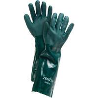 Double Dipped Green Gloves, 18" L, PVC, Cotton Jersey Inner Lining, 70-mil Haskins Industrial Inc.