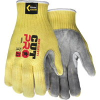 CutPro&reg; Cut Resistant Work Gloves with Split Leather Palm, Size Small, 7 Gauge, Kevlar&reg; Shell, ASTM ANSI Level A3 Haskins Industrial Inc.