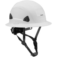Fibre Metal Climbing Style Helmet with Full Brim, Meets CSA Type 2, Ratchet Suspension, Non-Vented Haskins Industrial Inc.