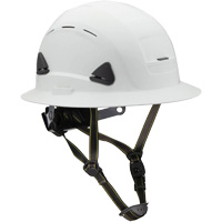 Casque Fibre Metal de style escalade avec bordure compl&egrave;te, R&eacute;pond aux normes CSA type 2, Suspension Rochet, Ventil&eacute; Haskins Industrial Inc.