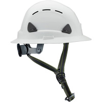 Casque Fibre Metal de style escalade avec bordure compl&egrave;te, R&eacute;pond aux normes CSA type 2, Suspension Rochet, Ventil&eacute; Haskins Industrial Inc.
