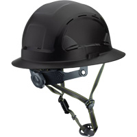 Casque Fibre Metal de style escalade avec bordure compl&egrave;te, R&eacute;pond aux normes CSA type 2, Suspension Rochet, Ventil&eacute; Haskins Industrial Inc.