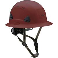 Casque Fibre Metal de style escalade avec bordure compl&egrave;te, R&eacute;pond aux normes CSA type 2, Suspension Rochet, Ventil&eacute; Haskins Industrial Inc.