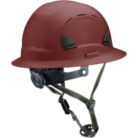Casque Fibre Metal de style escalade avec bordure compl&egrave;te, R&eacute;pond aux normes CSA type 2, Suspension Rochet, Ventil&eacute; Haskins Industrial Inc.