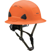 Casque Fibre Metal de style escalade avec bordure compl&egrave;te, R&eacute;pond aux normes CSA type 2, Suspension Rochet, Ventil&eacute; Haskins Industrial Inc.