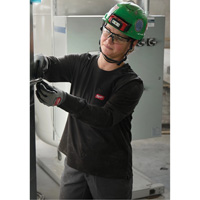 GRIDIRON Long Sleeve Pocket T-Shirt, Women's, X-Small, Blue Haskins Industrial Inc.