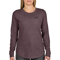 FREEFLEX Long-Sleeve Hybrid T-Shirt, Women's, X-Small, Purple Haskins Industrial Inc.