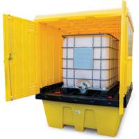 Hard Cover IBC Spill Pallet, 70" L x 70" W x 90" H, 1135 lbs. Load Capacity Haskins Industrial Inc.