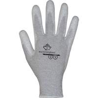 Gants blancs KnitActiv dissipatifs &eacute;lectrostatiques et peu pelucheux, 5, R&ecirc;vetement Polyur&eacute;thane, Calibre 13, Enveloppe en Nylon/Coton Haskins Industrial Inc.