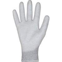 Gants blancs KnitActiv dissipatifs &eacute;lectrostatiques et peu pelucheux, 5, R&ecirc;vetement Polyur&eacute;thane, Calibre 13, Enveloppe en Nylon/Coton Haskins Industrial Inc.