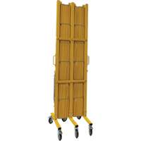 Expandable Barrier, 84" H x 20' L, Yellow Haskins Industrial Inc.